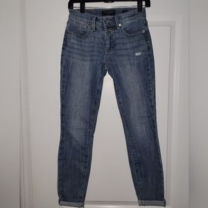 Lucky Brand Ava Skinny with exposed double button fly size 25